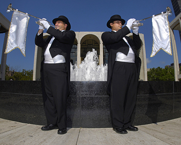 Tuxedos, Tophats and Tails with White Bowtie & Cumberbund